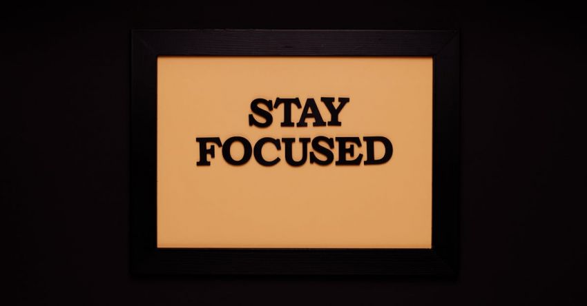 Stay Focused - A Frame with Letter Cutouts